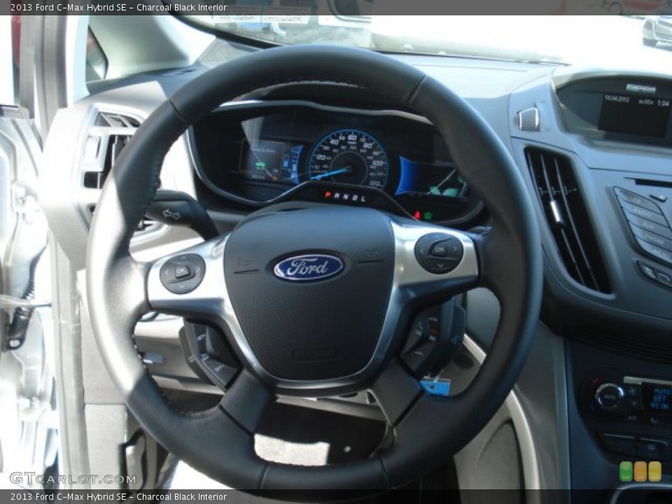 Charcoal Black Interior Steering Wheel for the 2013 Ford C-Max Hybrid SE #71758944