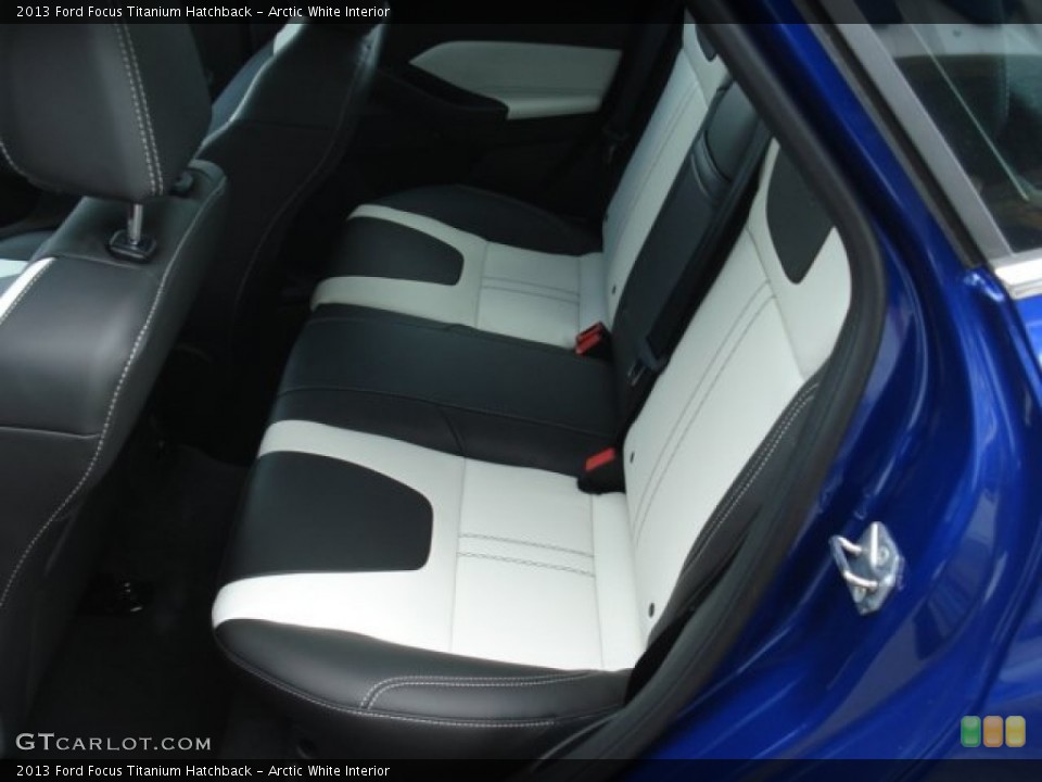 Arctic White Interior Rear Seat for the 2013 Ford Focus Titanium Hatchback #71759076