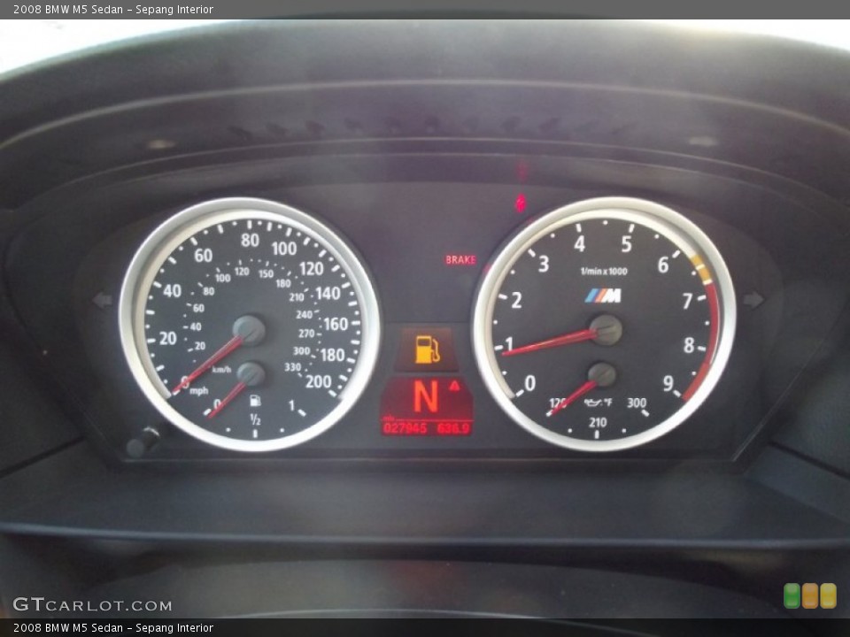 Sepang Interior Gauges for the 2008 BMW M5 Sedan #71759494