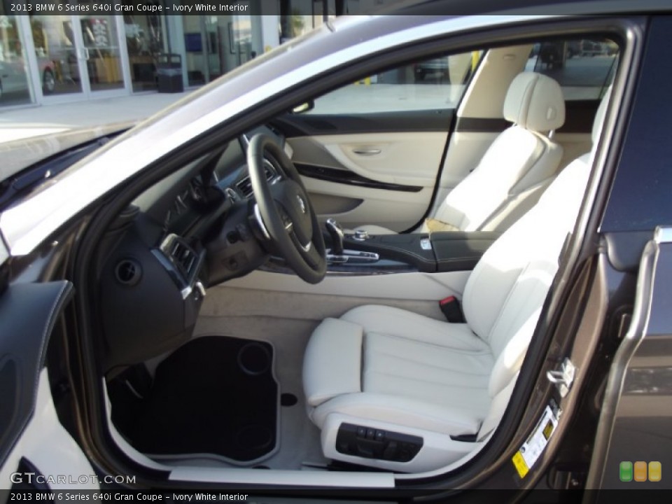 Ivory White Interior Photo for the 2013 BMW 6 Series 640i Gran Coupe #71761226