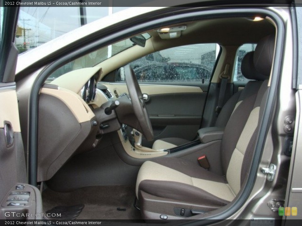 Cocoa/Cashmere Interior Front Seat for the 2012 Chevrolet Malibu LS #71762552