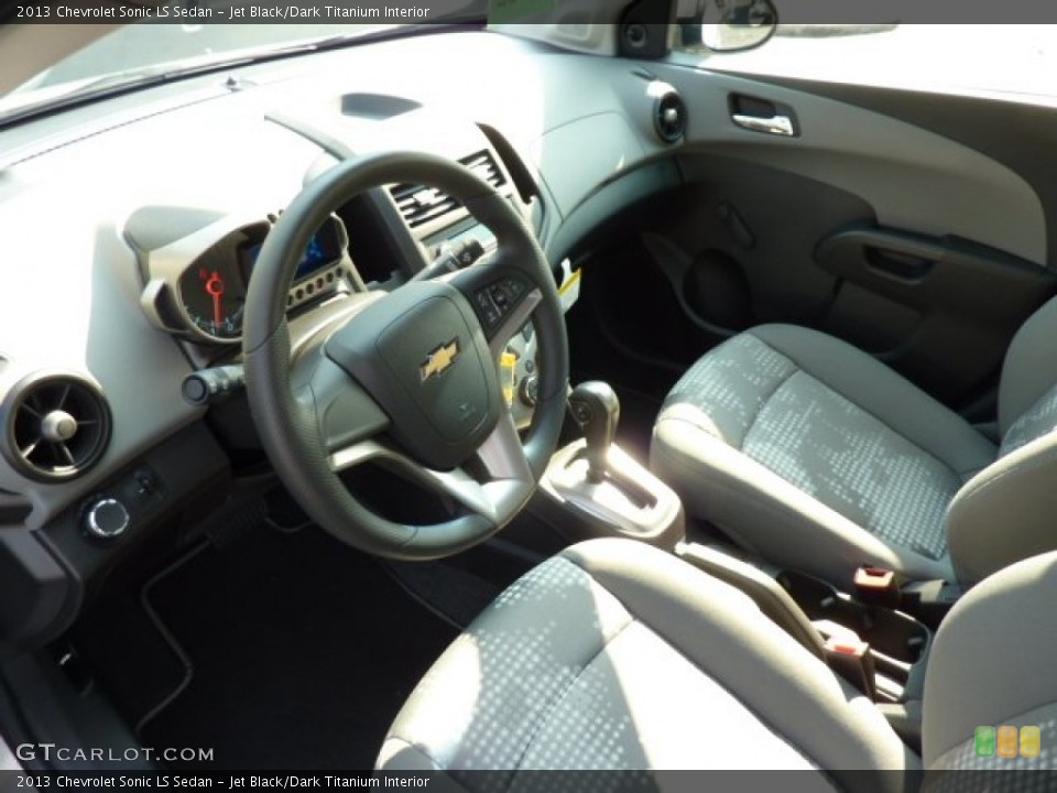 Jet Black/Dark Titanium Interior Prime Interior for the 2013 Chevrolet Sonic LS Sedan #71762587