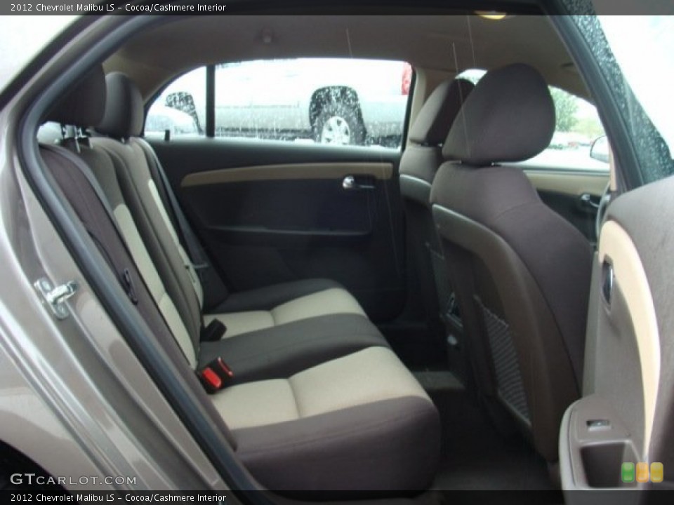 Cocoa/Cashmere Interior Rear Seat for the 2012 Chevrolet Malibu LS #71762594