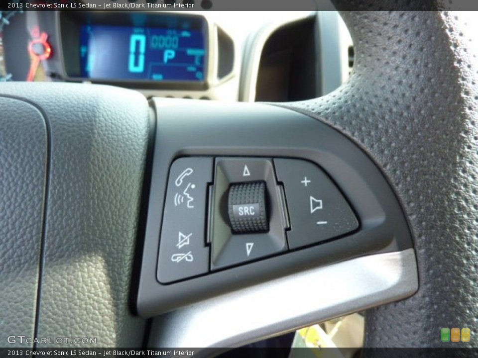 Jet Black/Dark Titanium Interior Controls for the 2013 Chevrolet Sonic LS Sedan #71762607