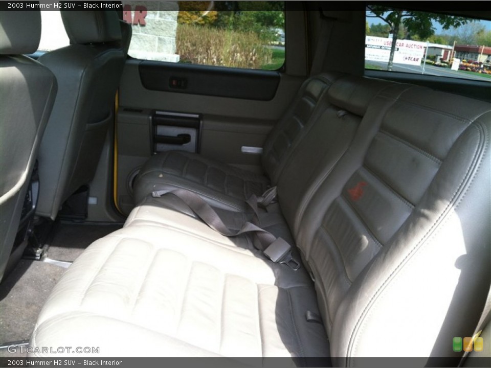 Black Interior Rear Seat for the 2003 Hummer H2 SUV #71764440