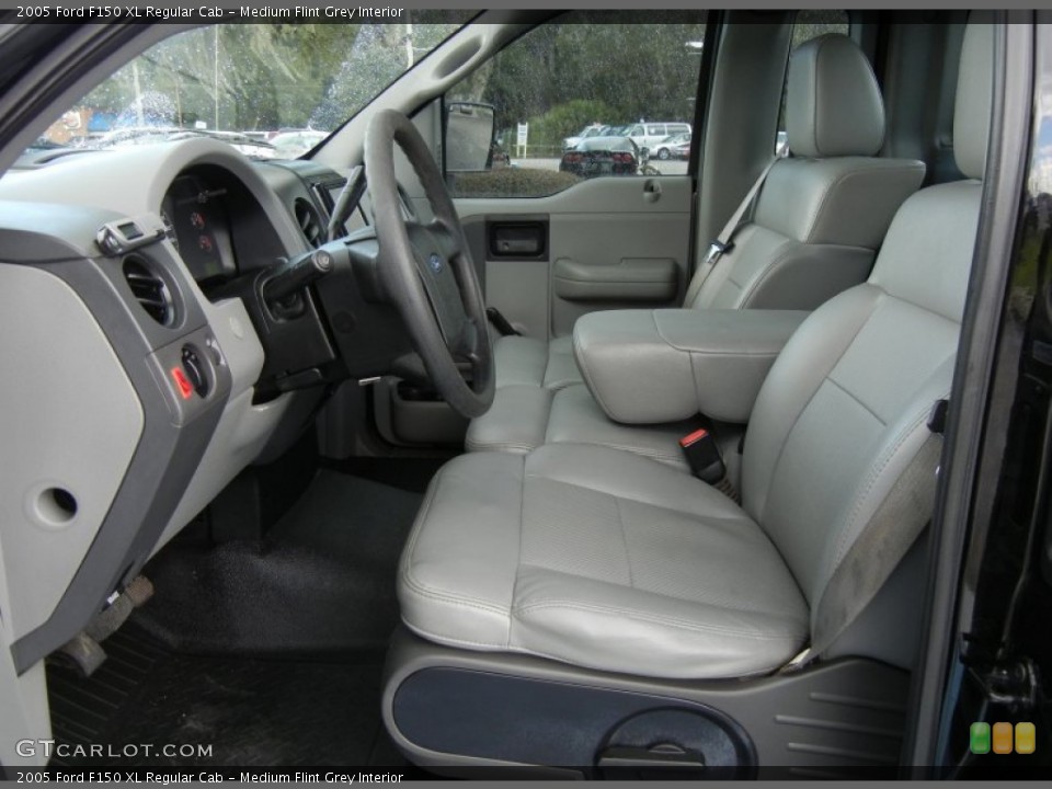 Medium Flint Grey Interior Front Seat for the 2005 Ford F150 XL Regular Cab #71764647