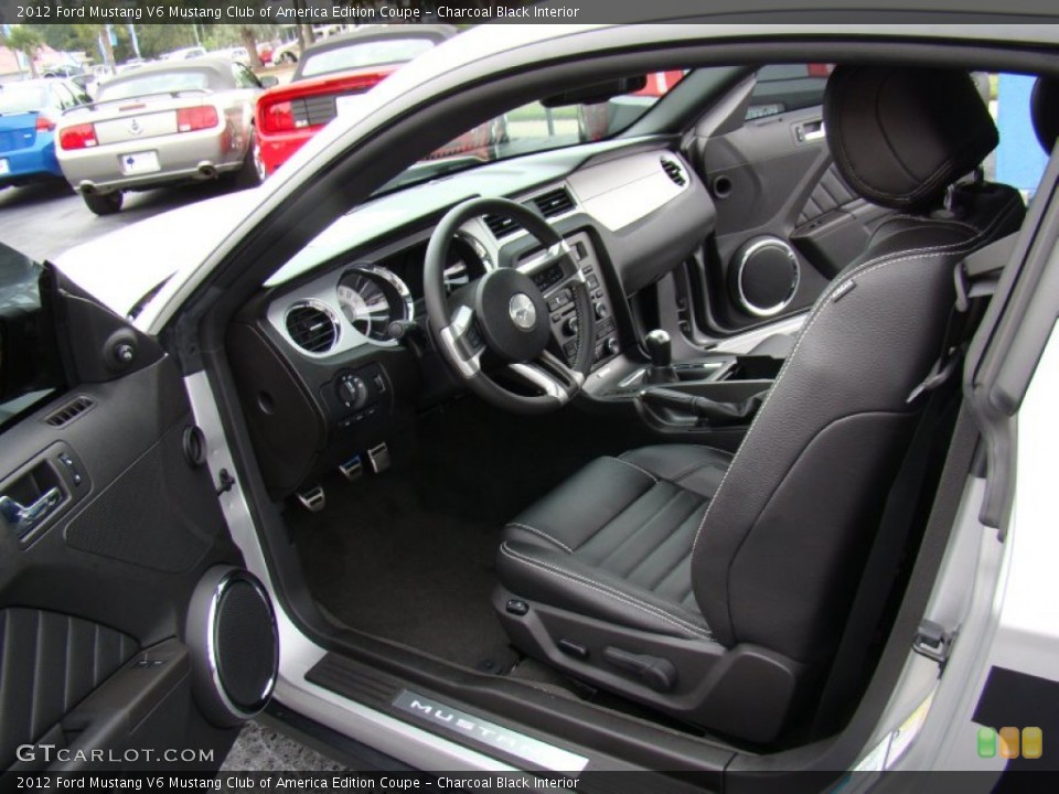 Charcoal Black Interior Photo for the 2012 Ford Mustang V6 Mustang Club of America Edition Coupe #71765336