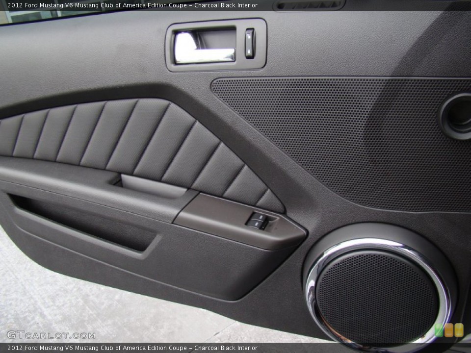Charcoal Black Interior Door Panel for the 2012 Ford Mustang V6 Mustang Club of America Edition Coupe #71765385