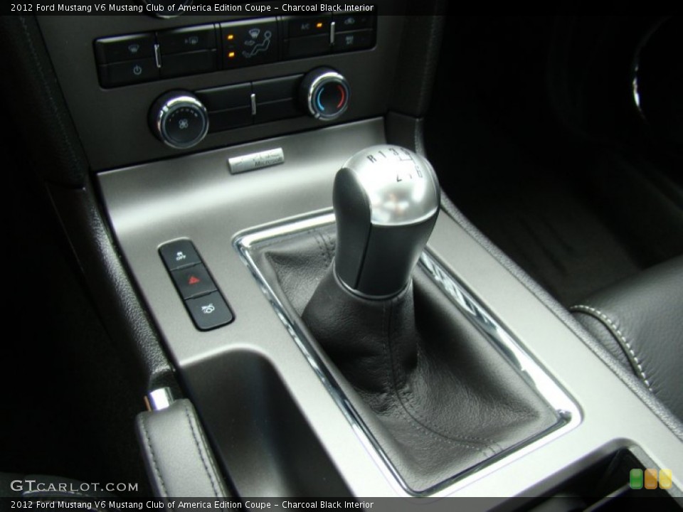Charcoal Black Interior Transmission for the 2012 Ford Mustang V6 Mustang Club of America Edition Coupe #71765403