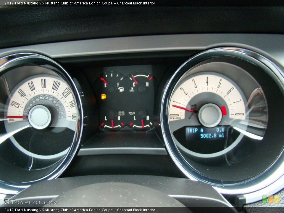 Charcoal Black Interior Gauges for the 2012 Ford Mustang V6 Mustang Club of America Edition Coupe #71765436