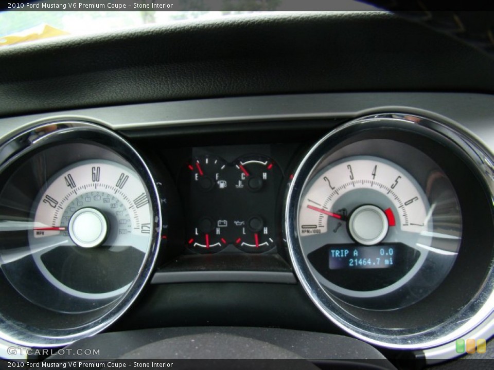 Stone Interior Gauges for the 2010 Ford Mustang V6 Premium Coupe #71765715