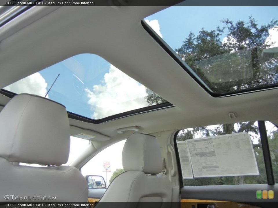Medium Light Stone Interior Sunroof for the 2013 Lincoln MKX FWD #71765958