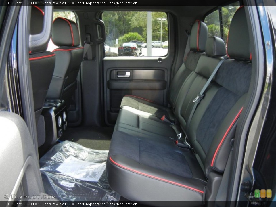 FX Sport Appearance Black/Red Interior Rear Seat for the 2013 Ford F150 FX4 SuperCrew 4x4 #71766072