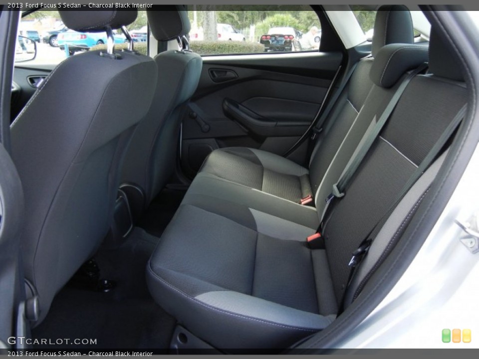 Charcoal Black Interior Rear Seat for the 2013 Ford Focus S Sedan #71766198