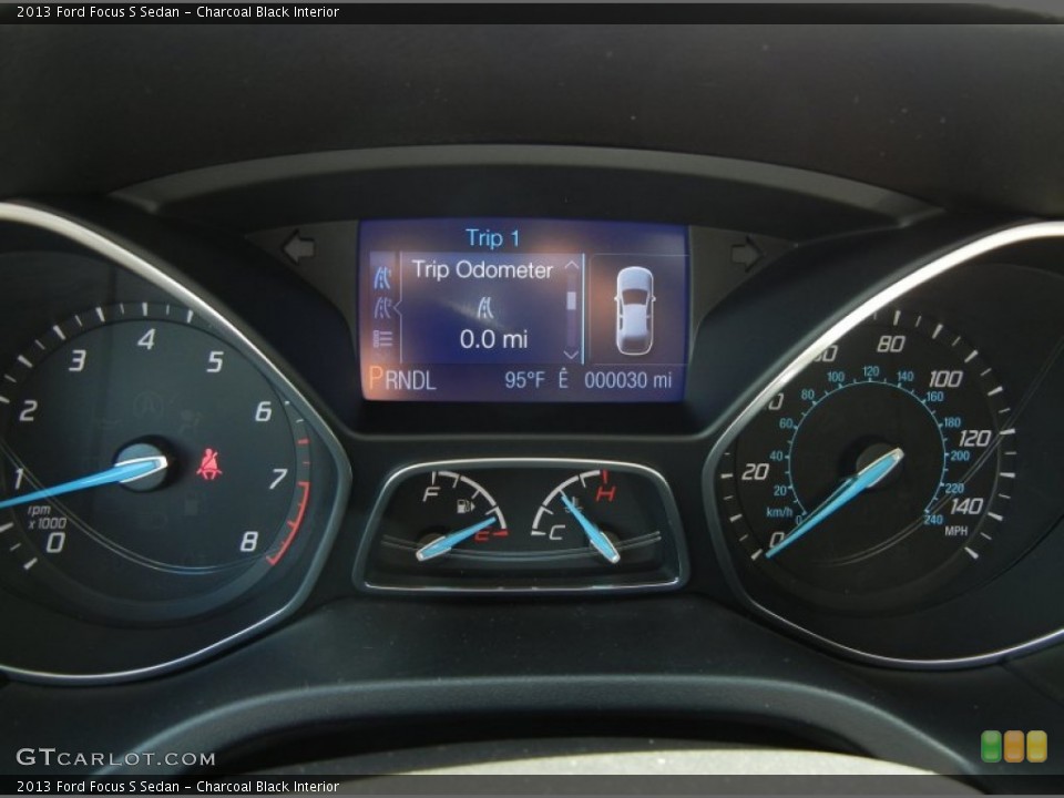 Charcoal Black Interior Gauges for the 2013 Ford Focus S Sedan #71766222