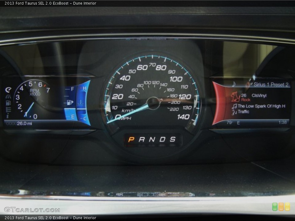 Dune Interior Gauges for the 2013 Ford Taurus SEL 2.0 EcoBoost #71766450