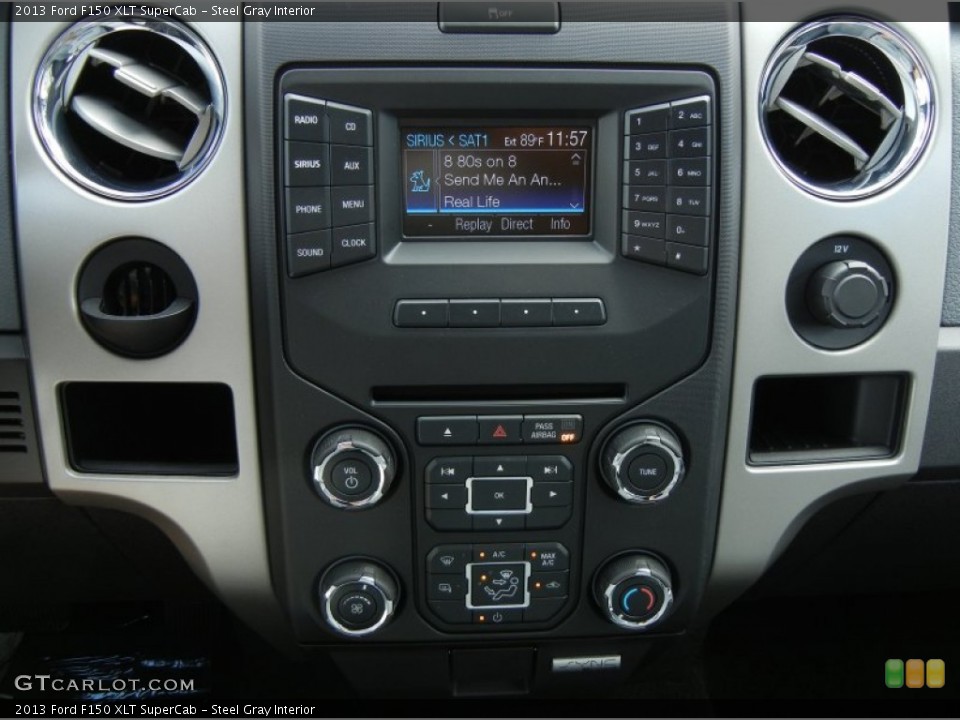 Steel Gray Interior Controls for the 2013 Ford F150 XLT SuperCab #71766807