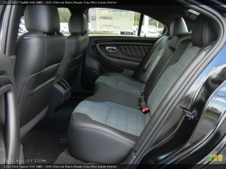 SHO Charcoal Black/Mayan Gray Miko Suede Interior Rear Seat for the 2013 Ford Taurus SHO AWD #71767230