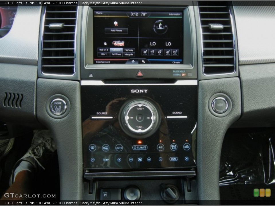 SHO Charcoal Black/Mayan Gray Miko Suede Interior Controls for the 2013 Ford Taurus SHO AWD #71767263