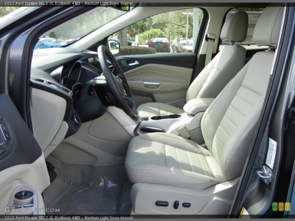 Medium Light Stone Interior Photo for the 2013 Ford Escape SEL 2.0L EcoBoost 4WD #71767335