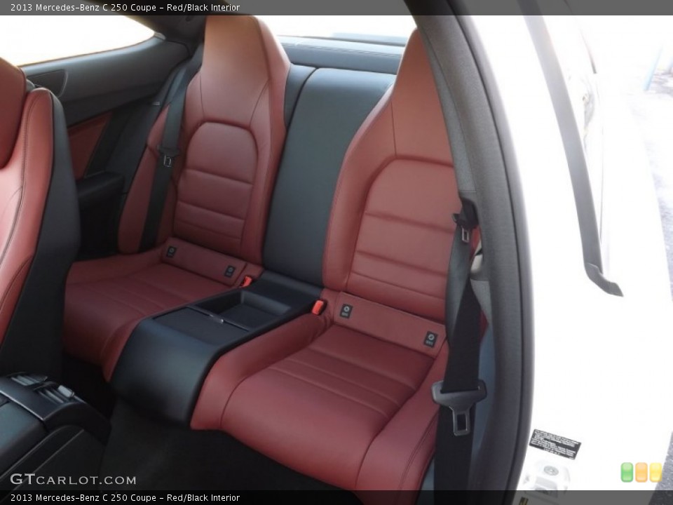 Red/Black Interior Rear Seat for the 2013 Mercedes-Benz C 250 Coupe #71768619