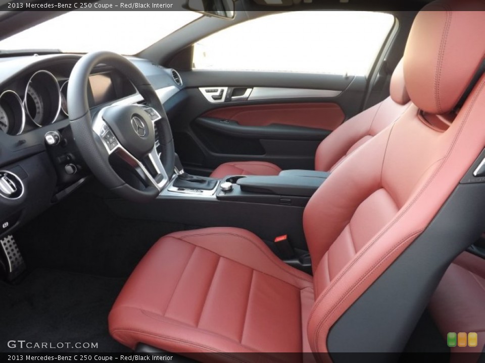 Red/Black Interior Prime Interior for the 2013 Mercedes-Benz C 250 Coupe #71768643
