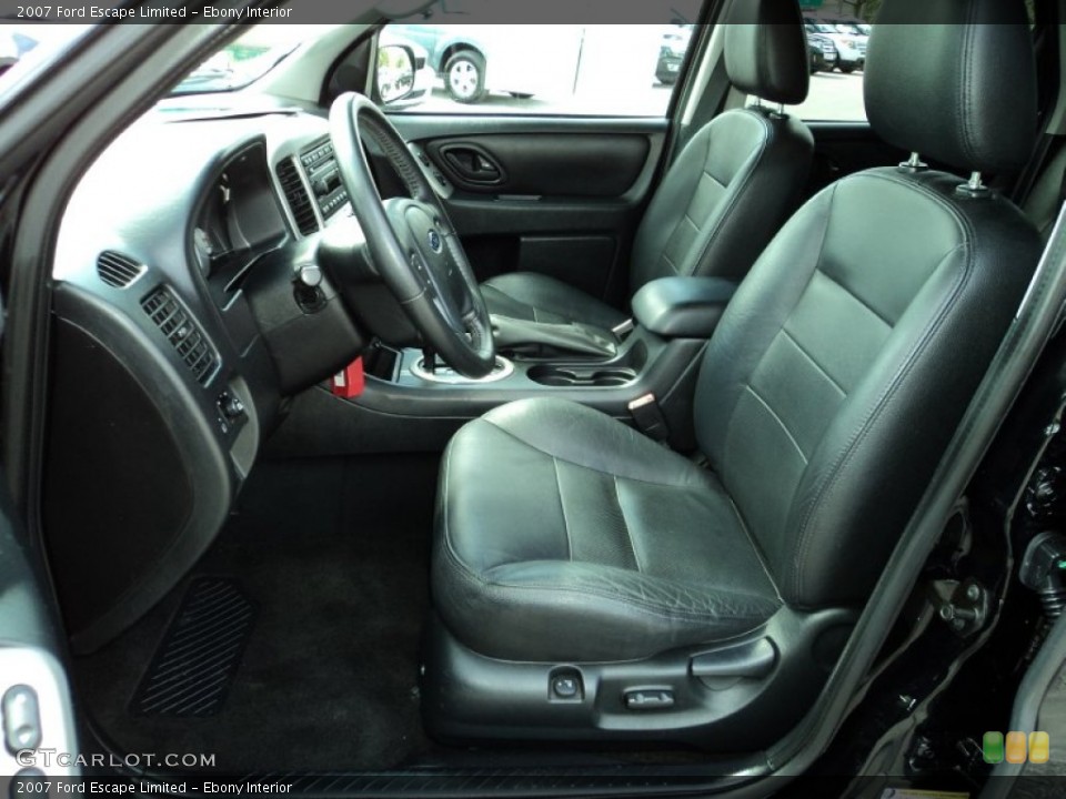 Ebony Interior Front Seat for the 2007 Ford Escape Limited #71769363