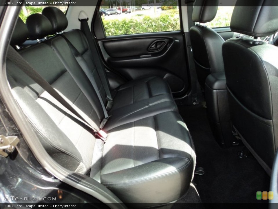 Ebony Interior Rear Seat for the 2007 Ford Escape Limited #71769399