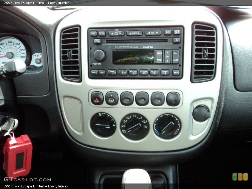 Ebony Interior Controls for the 2007 Ford Escape Limited #71769423