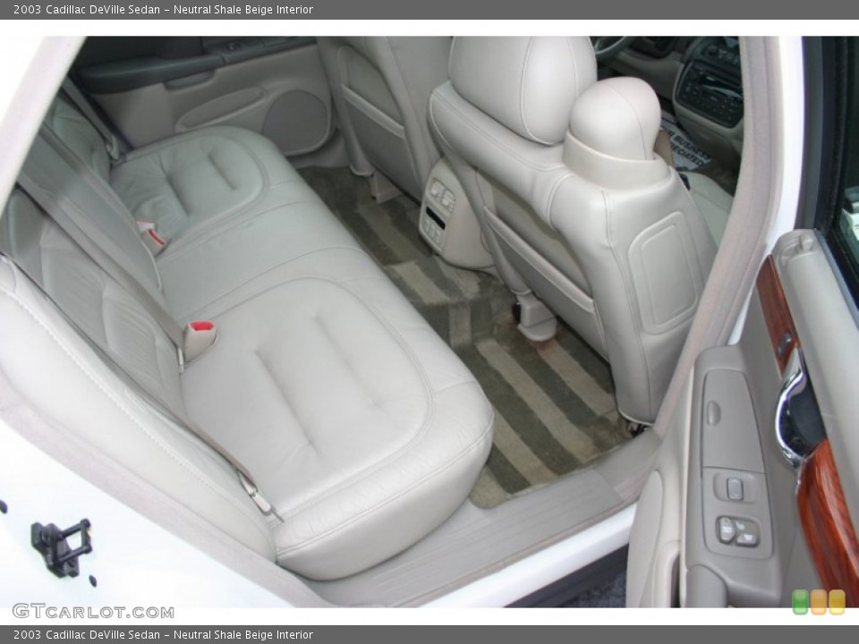 Neutral Shale Beige Interior Rear Seat for the 2003 Cadillac DeVille Sedan #71771996