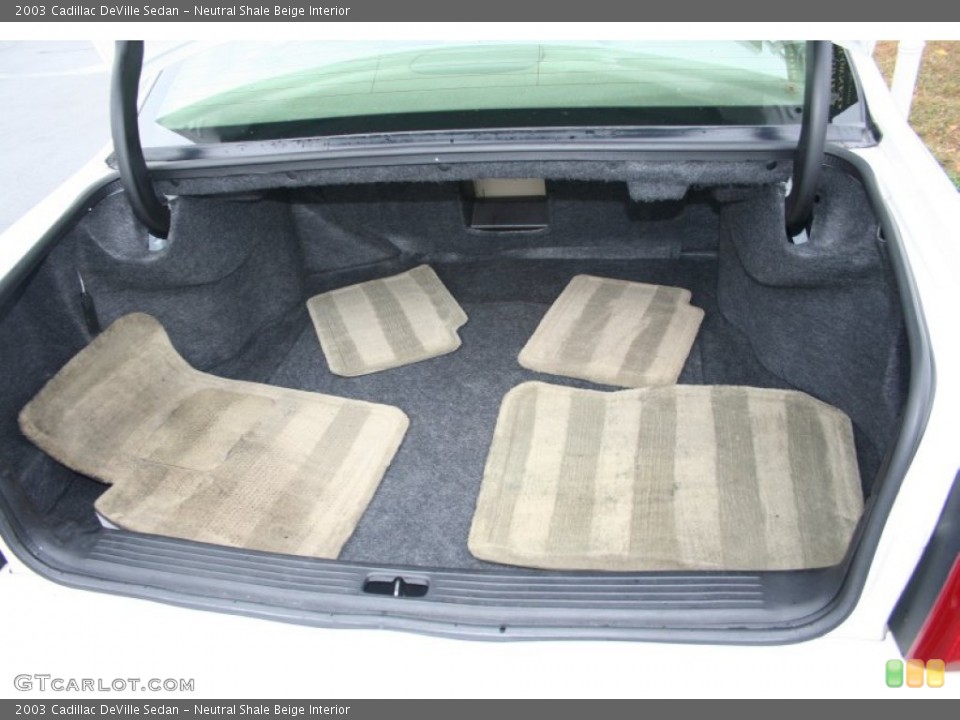 Neutral Shale Beige Interior Trunk for the 2003 Cadillac DeVille Sedan #71772013
