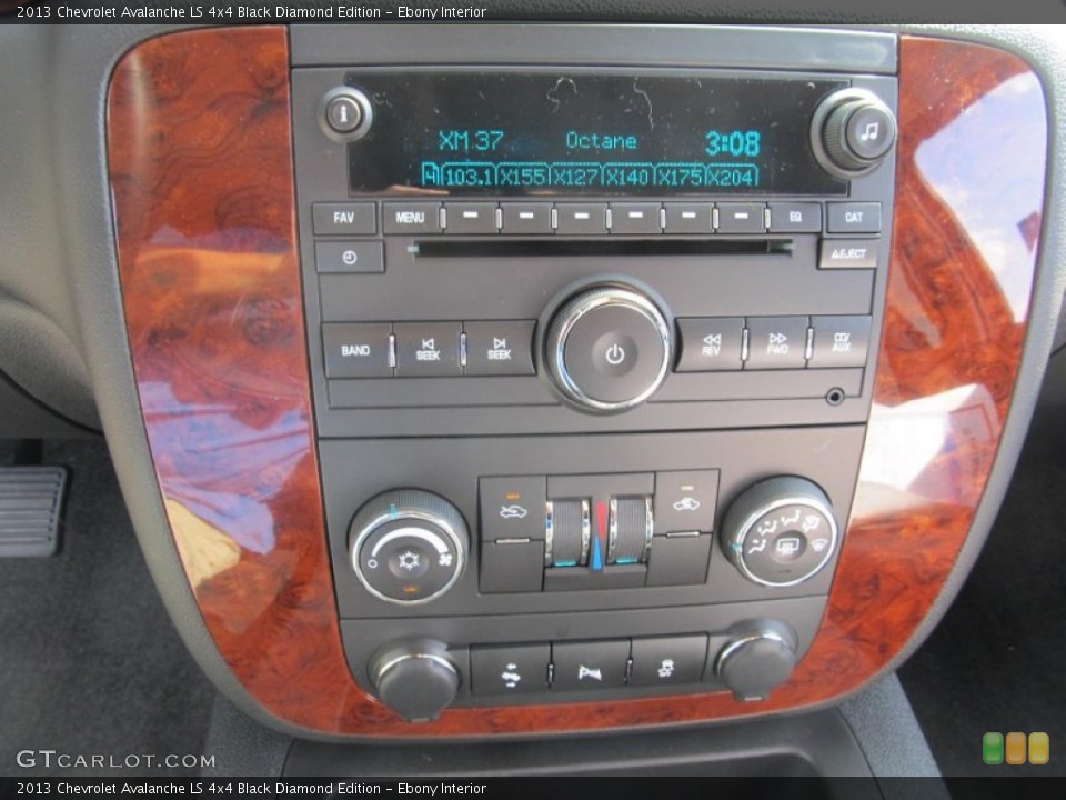 Ebony Interior Controls for the 2013 Chevrolet Avalanche LS 4x4 Black Diamond Edition #71774322