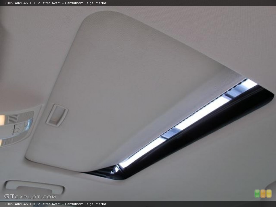 Cardamom Beige Interior Sunroof for the 2009 Audi A6 3.0T quattro Avant #71777169