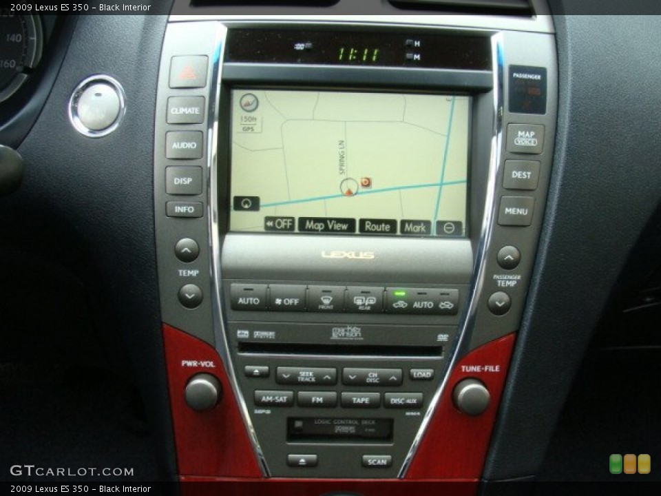 Black Interior Navigation for the 2009 Lexus ES 350 #71779539