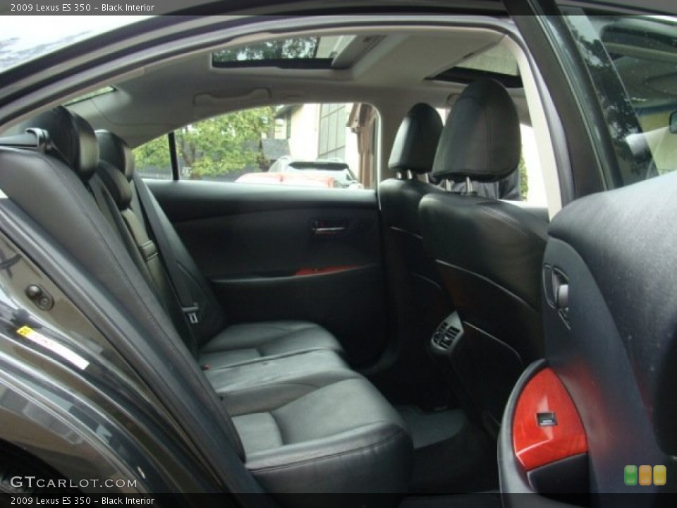 Black Interior Rear Seat for the 2009 Lexus ES 350 #71779548