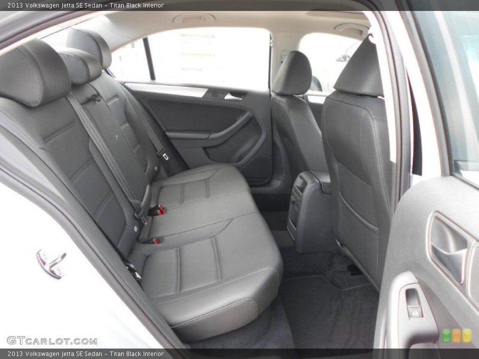 Titan Black Interior Rear Seat for the 2013 Volkswagen Jetta SE Sedan #71780003