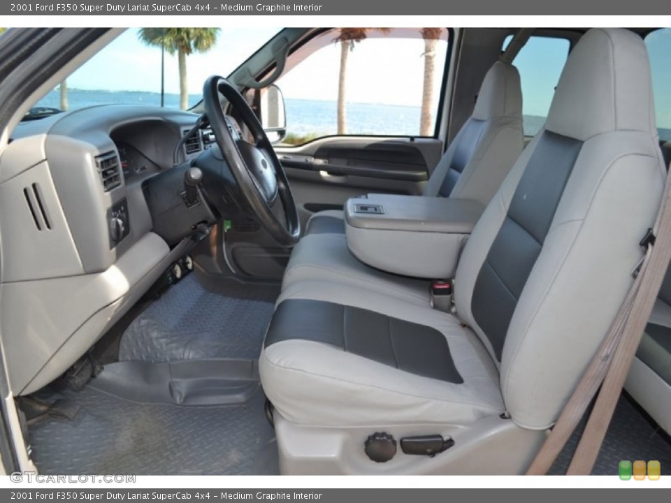 Medium Graphite Interior Front Seat for the 2001 Ford F350 Super Duty Lariat SuperCab 4x4 #71781960