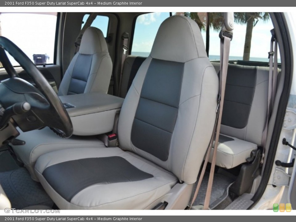 Medium Graphite Interior Front Seat for the 2001 Ford F350 Super Duty Lariat SuperCab 4x4 #71781981