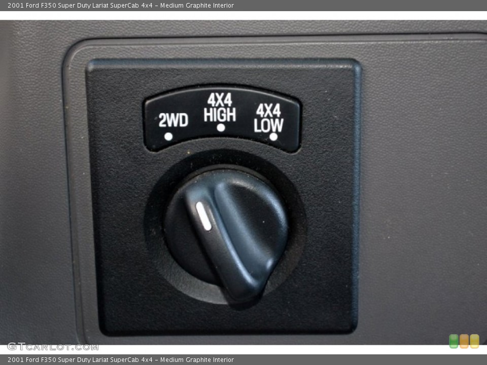 Medium Graphite Interior Controls for the 2001 Ford F350 Super Duty Lariat SuperCab 4x4 #71782182