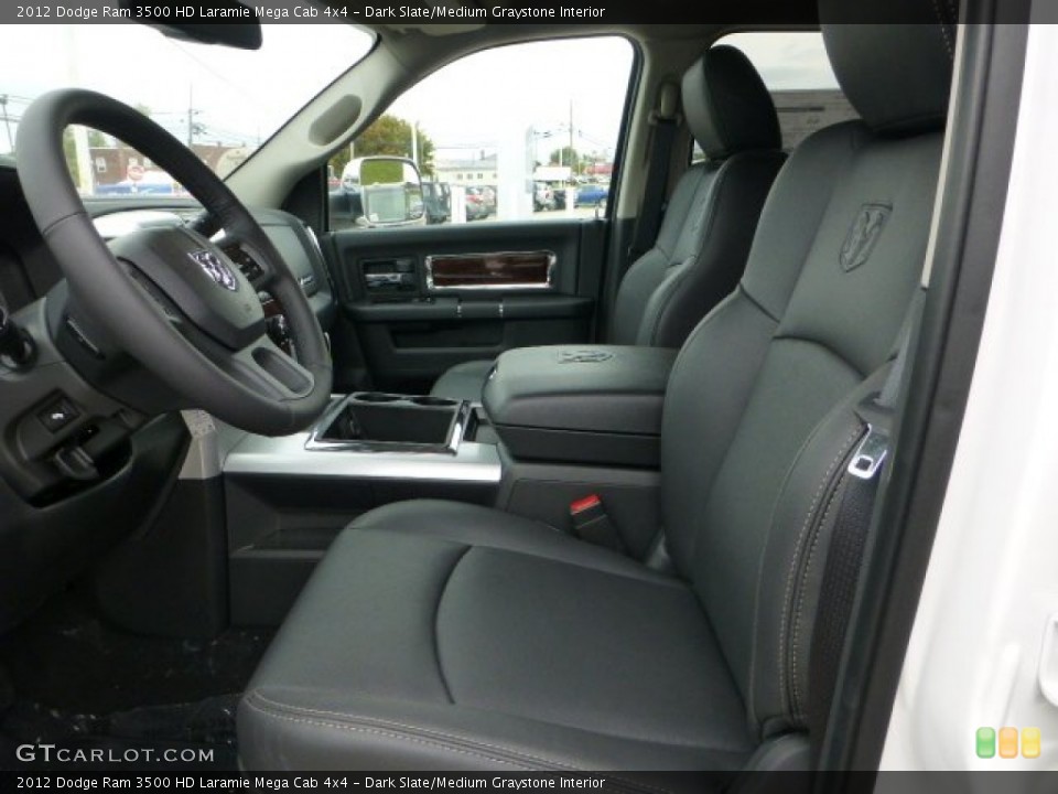 Dark Slate/Medium Graystone Interior Photo for the 2012 Dodge Ram 3500 HD Laramie Mega Cab 4x4 #71783100