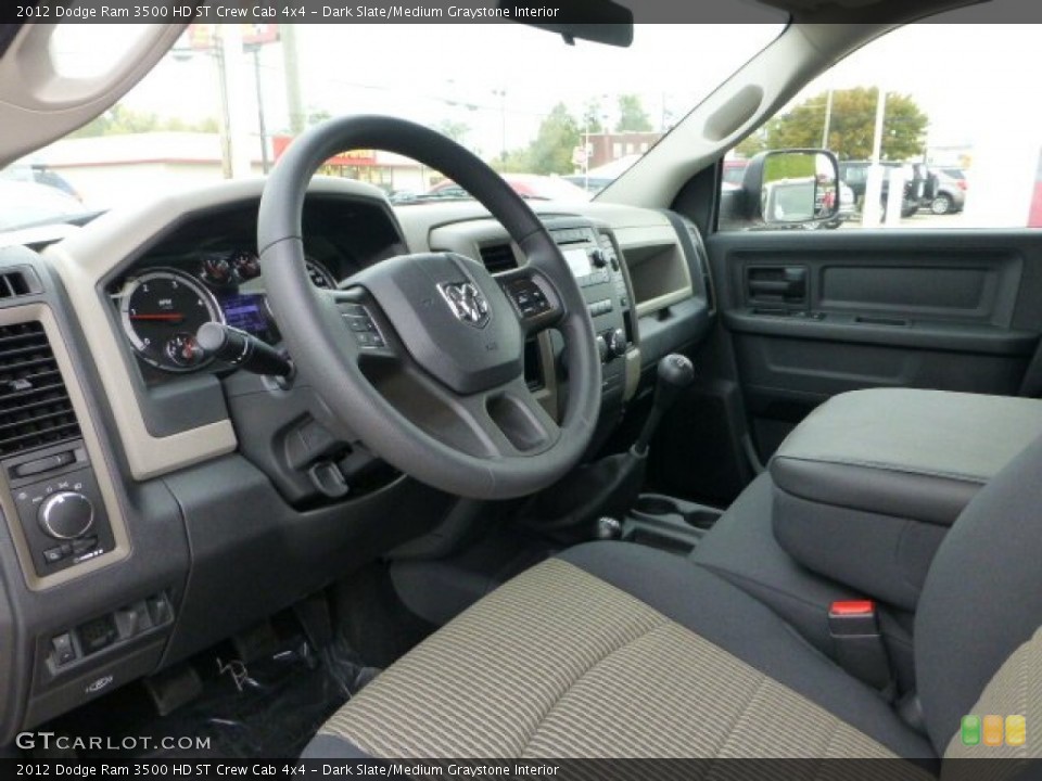 Dark Slate/Medium Graystone Interior Photo for the 2012 Dodge Ram 3500 HD ST Crew Cab 4x4 #71783664