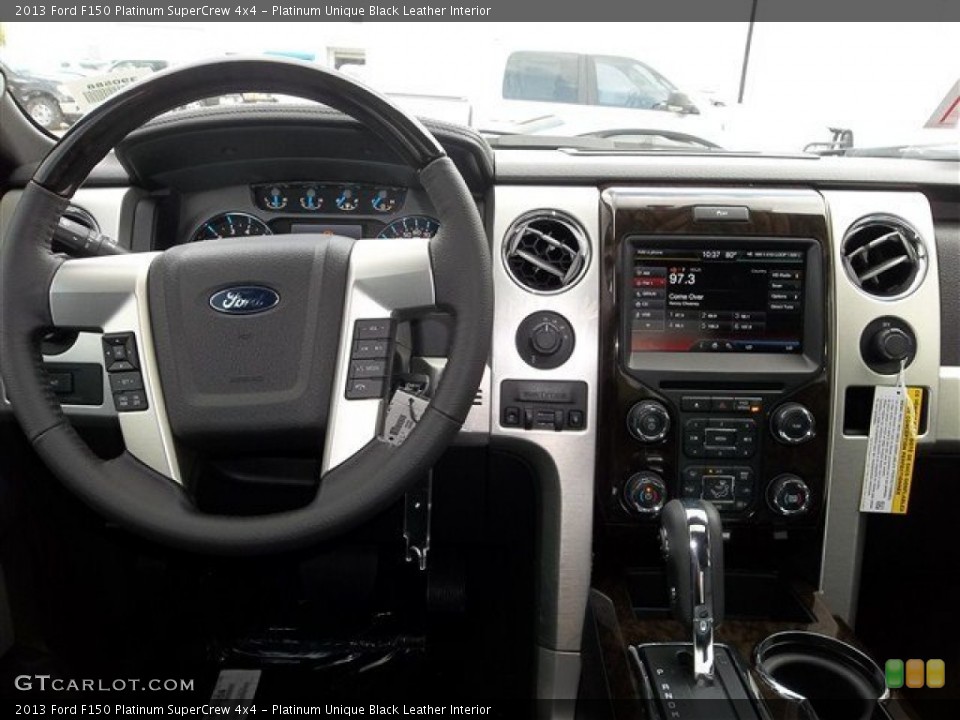 Platinum Unique Black Leather Interior Dashboard for the 2013 Ford F150 Platinum SuperCrew 4x4 #71786016