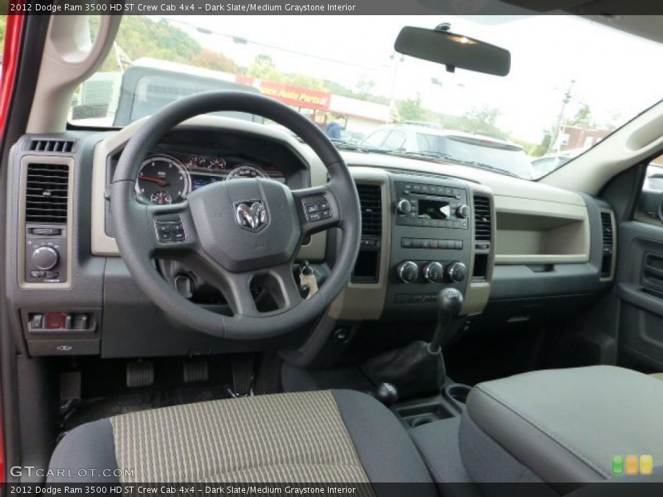 Dark Slate/Medium Graystone Interior Photo for the 2012 Dodge Ram 3500 HD ST Crew Cab 4x4 #71787246