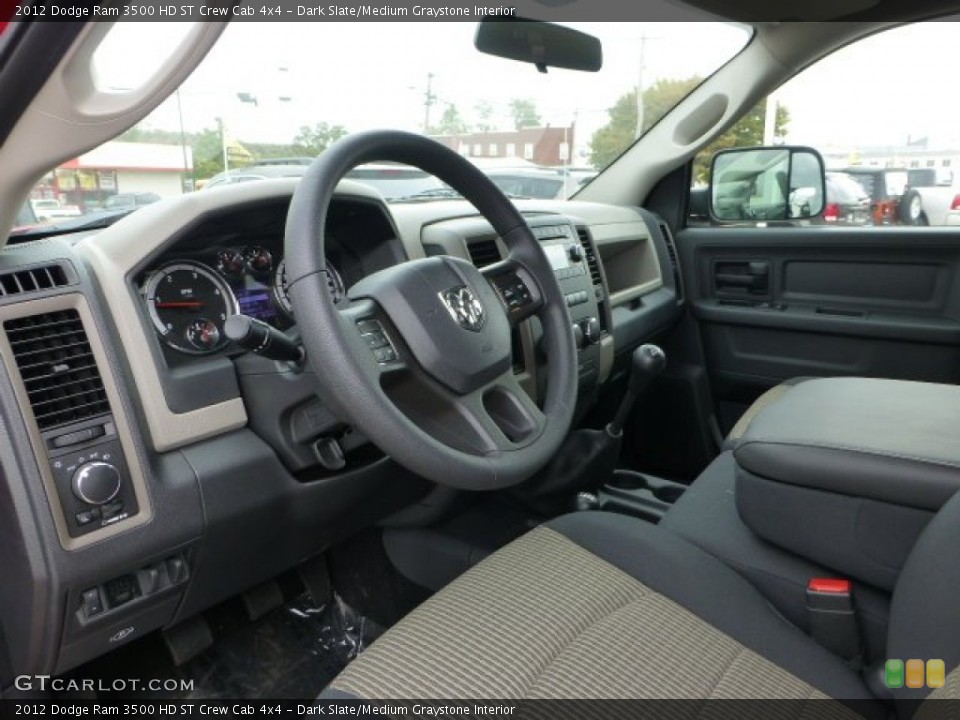 Dark Slate/Medium Graystone Interior Photo for the 2012 Dodge Ram 3500 HD ST Crew Cab 4x4 #71787273