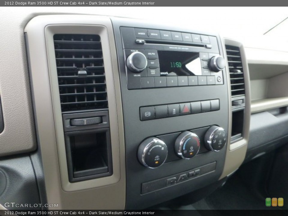 Dark Slate/Medium Graystone Interior Controls for the 2012 Dodge Ram 3500 HD ST Crew Cab 4x4 #71787297