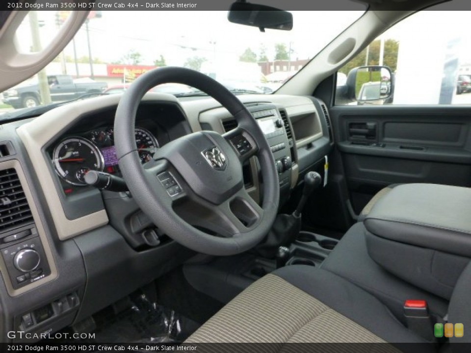 Dark Slate Interior Photo for the 2012 Dodge Ram 3500 HD ST Crew Cab 4x4 #71787453