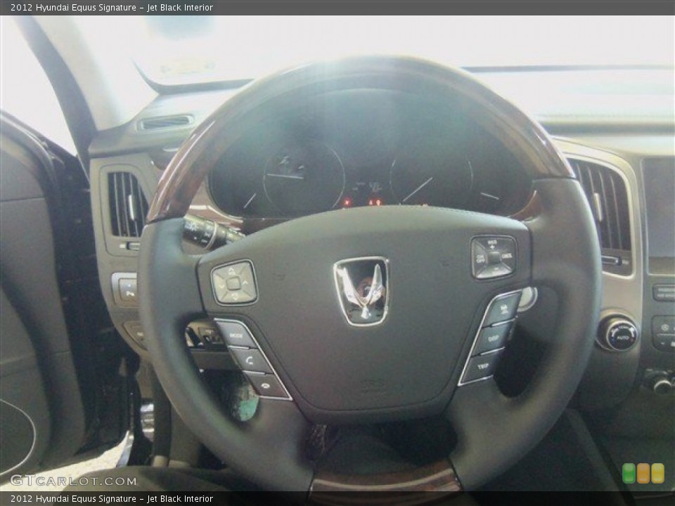Jet Black Interior Steering Wheel for the 2012 Hyundai Equus Signature #71788454