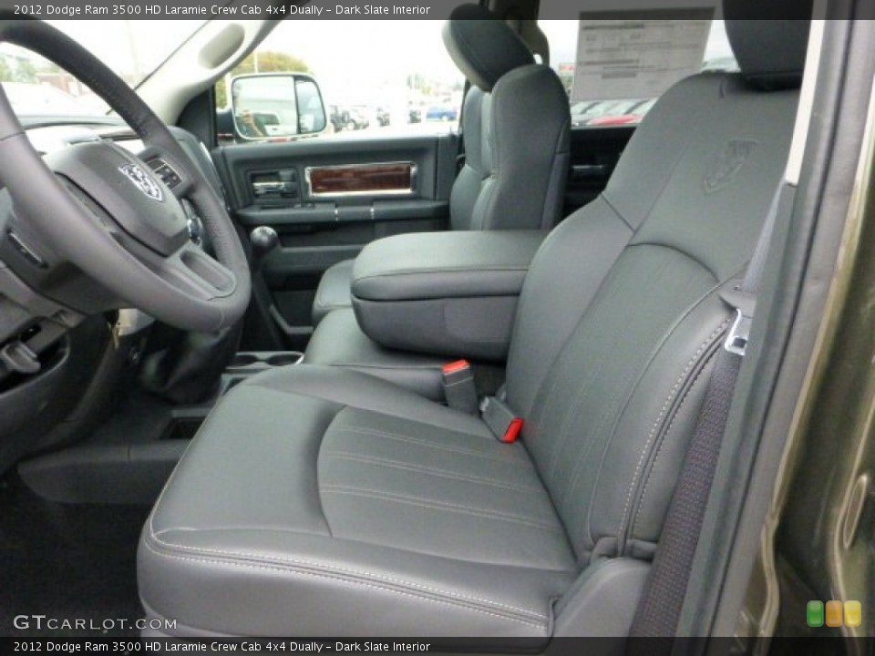 Dark Slate Interior Front Seat for the 2012 Dodge Ram 3500 HD Laramie Crew Cab 4x4 Dually #71788590