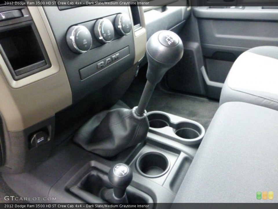 Dark Slate/Medium Graystone Interior Transmission for the 2012 Dodge Ram 3500 HD ST Crew Cab 4x4 #71789655
