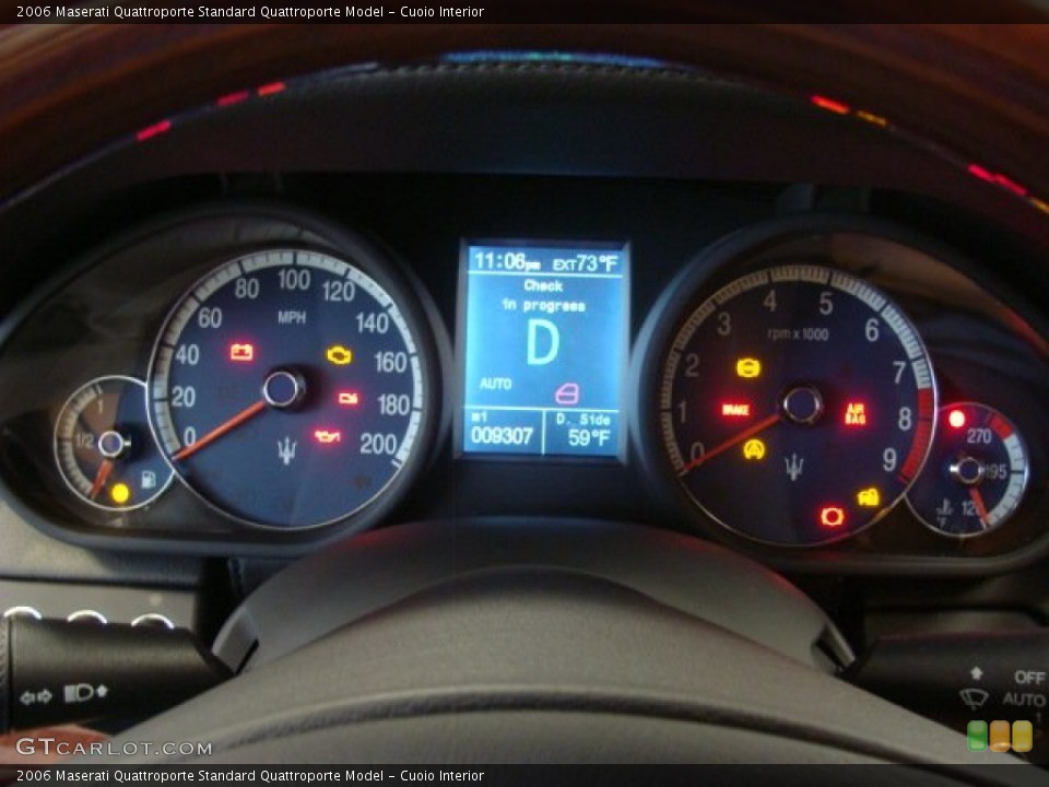 Cuoio Interior Gauges for the 2006 Maserati Quattroporte  #71795582